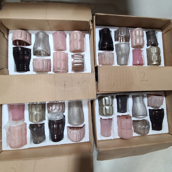 BHLDN Anthropologie blush nightfall votive, set of 8 - Picture 2 of 6